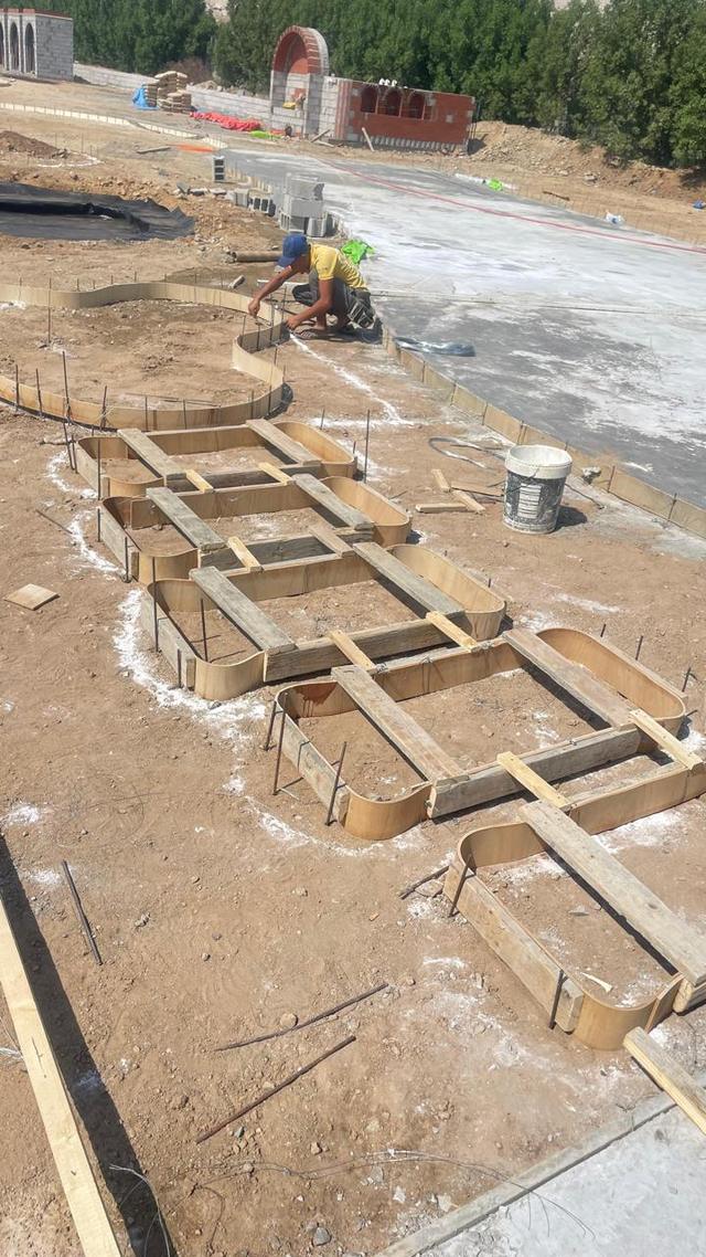 حفر وتجهيز أساسات مشروع سكني